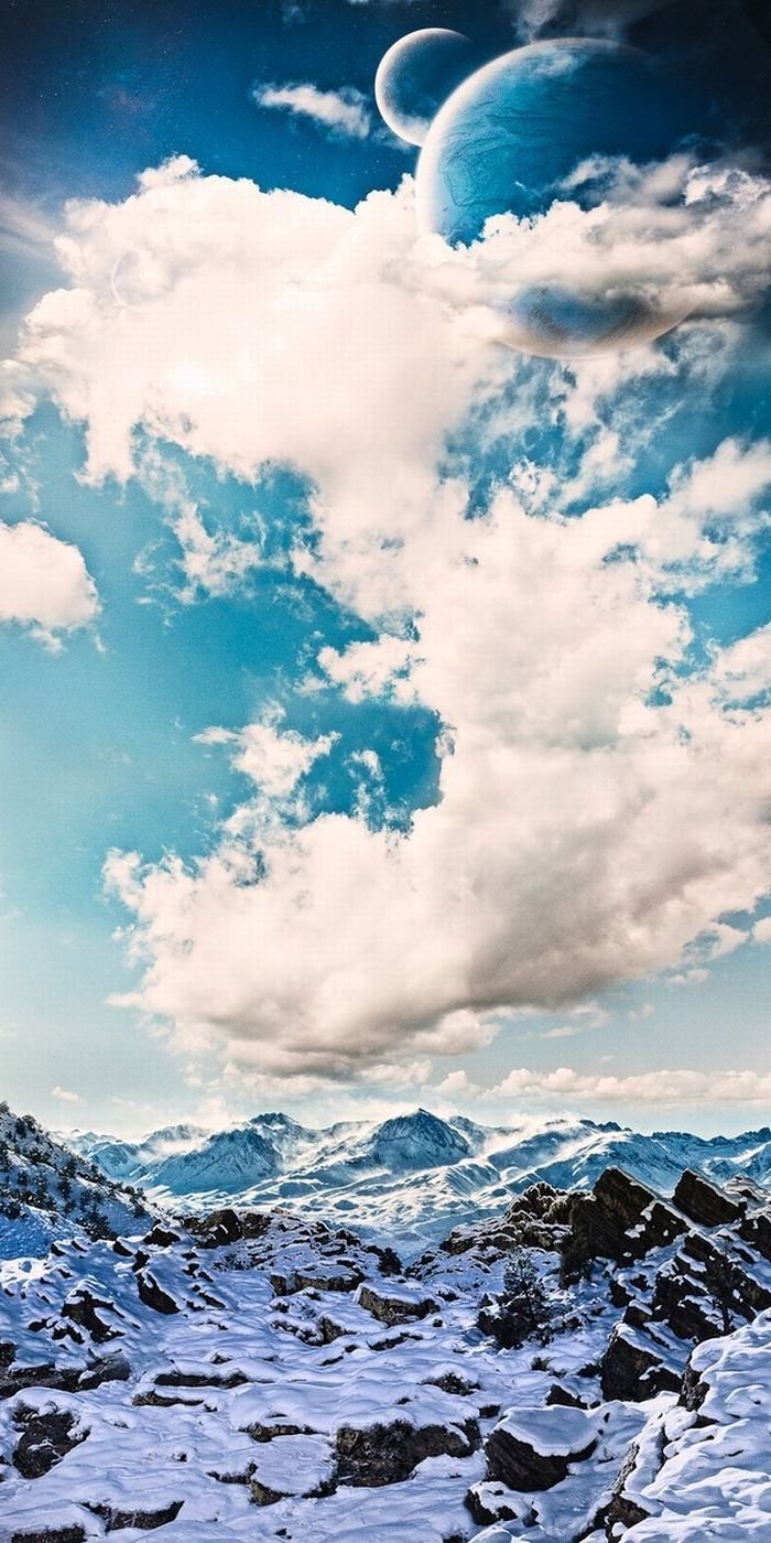 Заставки на телефон зимние пейзажи