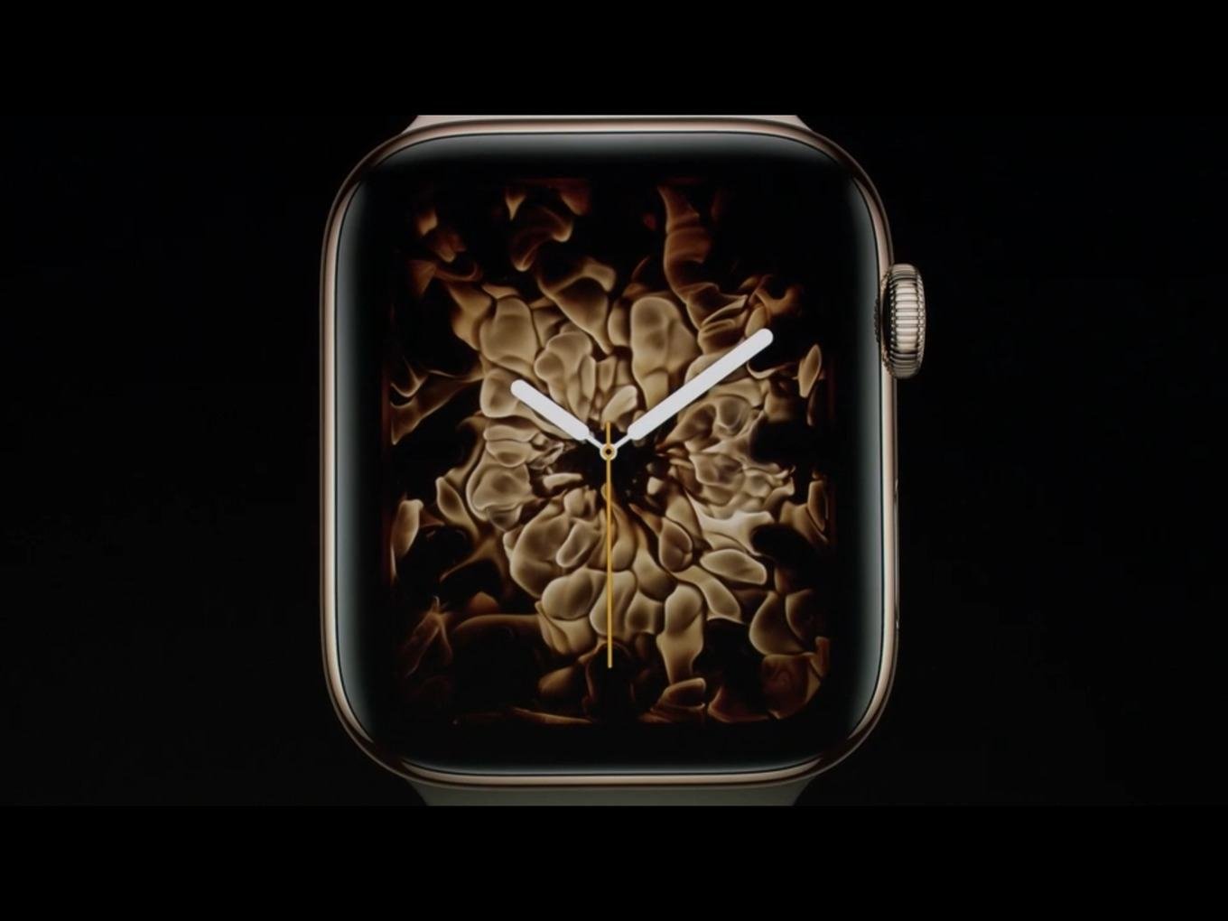 Apple часы на экране
