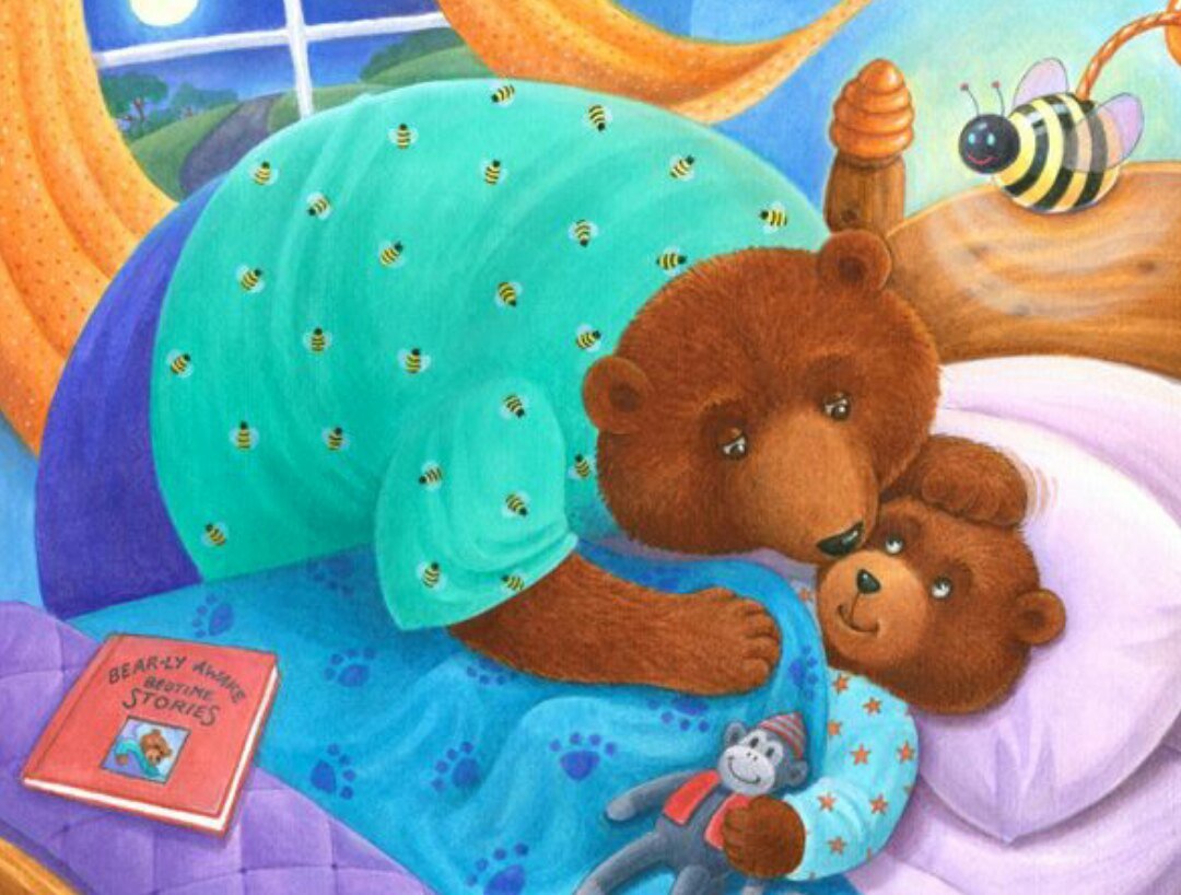 Медвежонок сладко спит