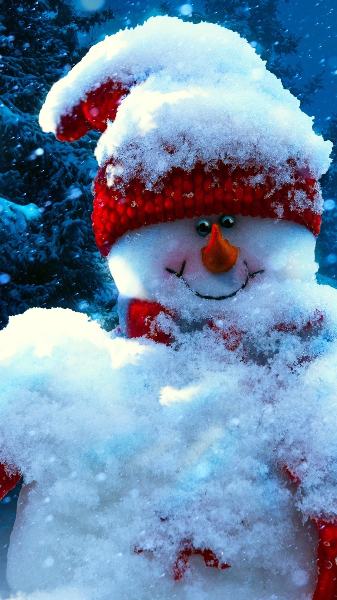 Снеговик с телефоном