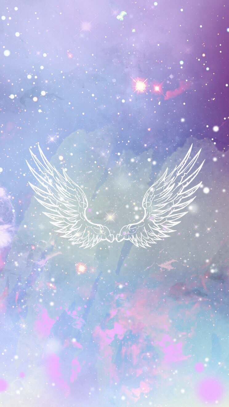 Красивый фон с ангелами