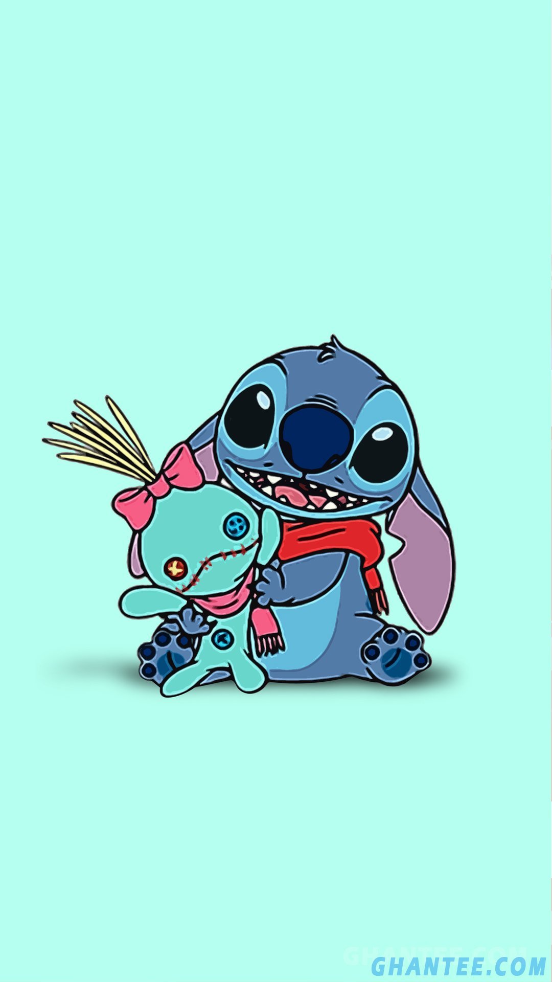 Милый фон для телефона со стичем