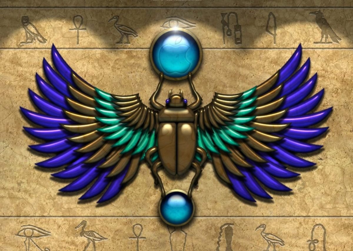 Египетский скарабей вектор