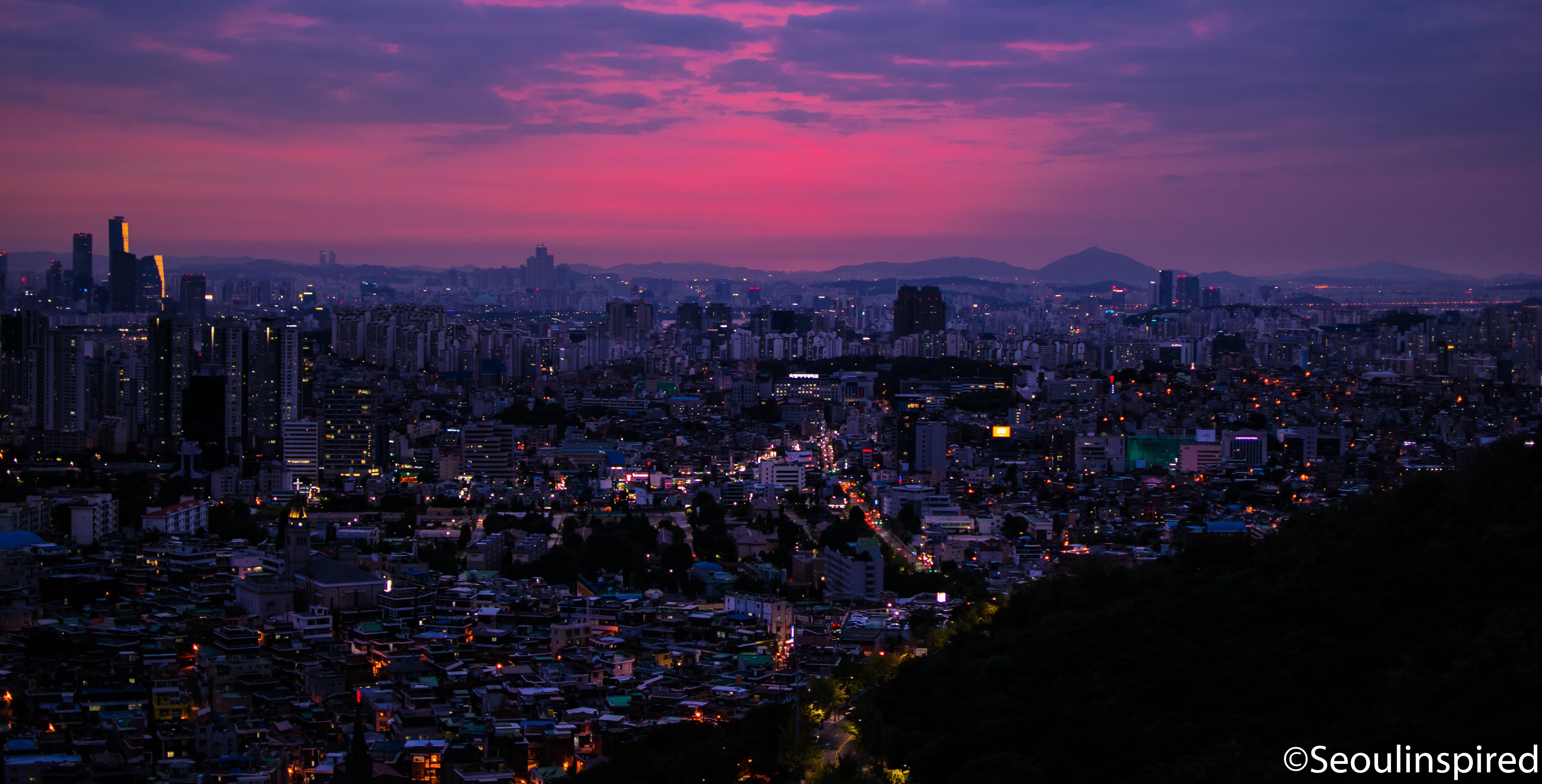 Закат в Корее Сеул