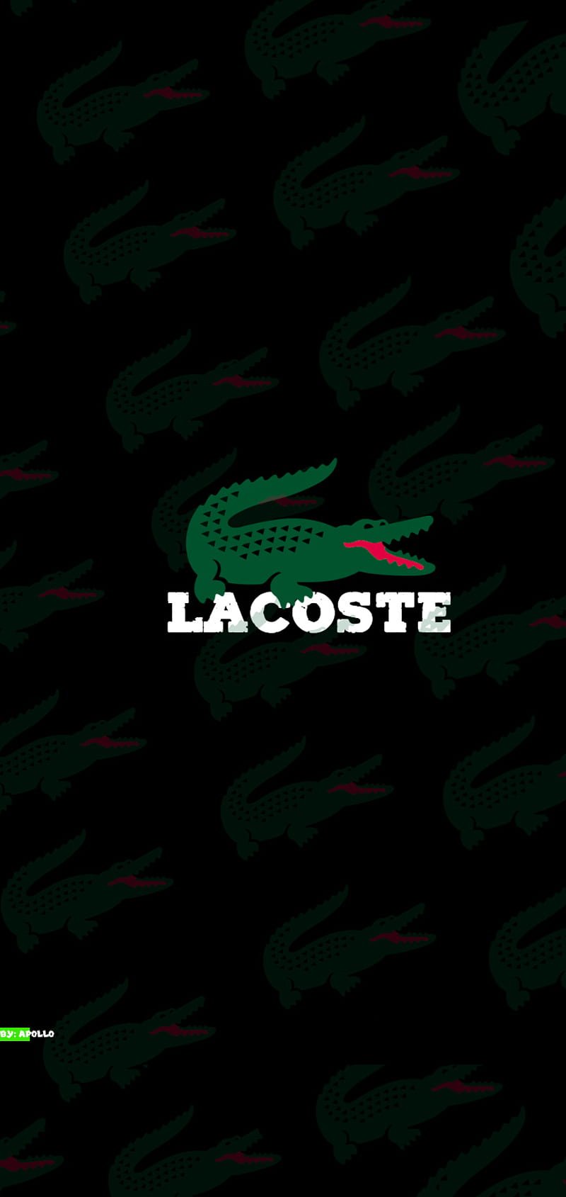 Черный крокодил лакост