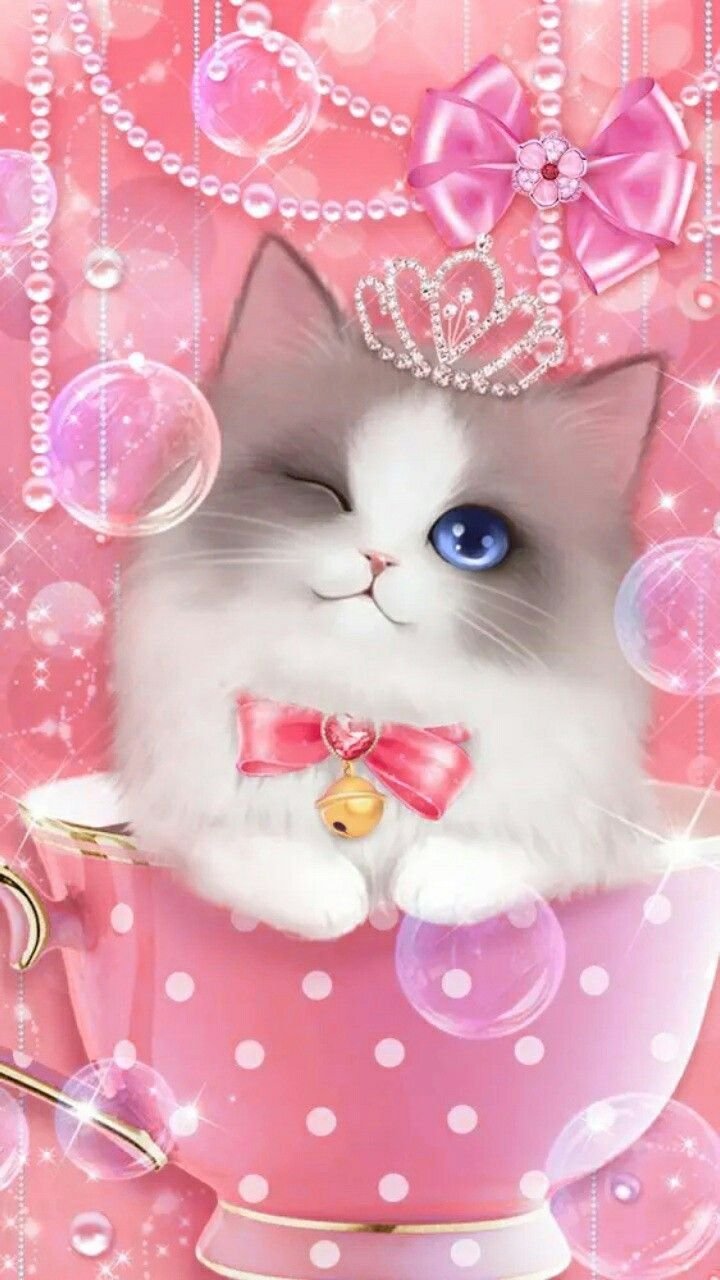 Милый котик арт