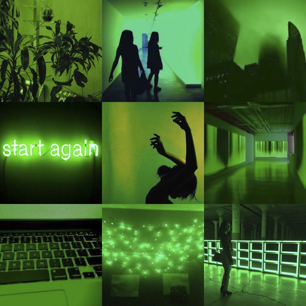 Зелёная Эстетика коллаж