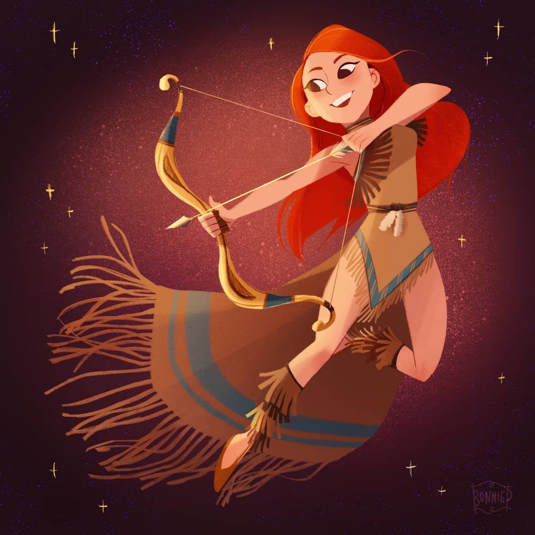 Тату Стрелец для девушек эскизы