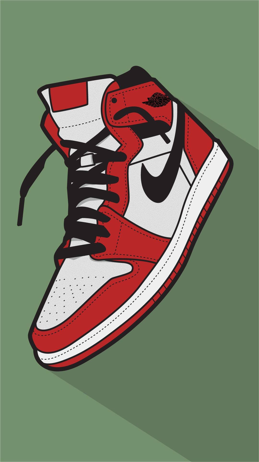 Nike Air Jordan 1 рисунок