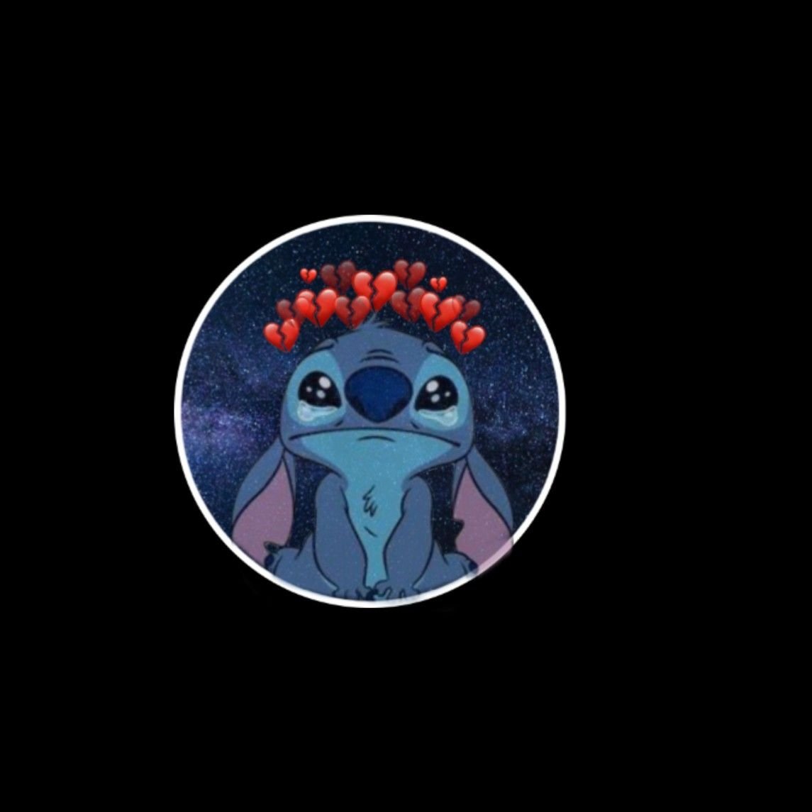 Милые Стич на голубом фоне