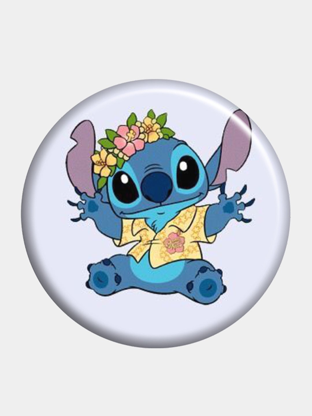 Милый Стич на голубом фоне