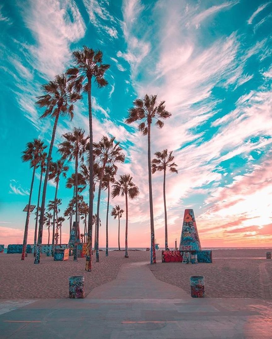 Лос Анджелес Венис Бич лето