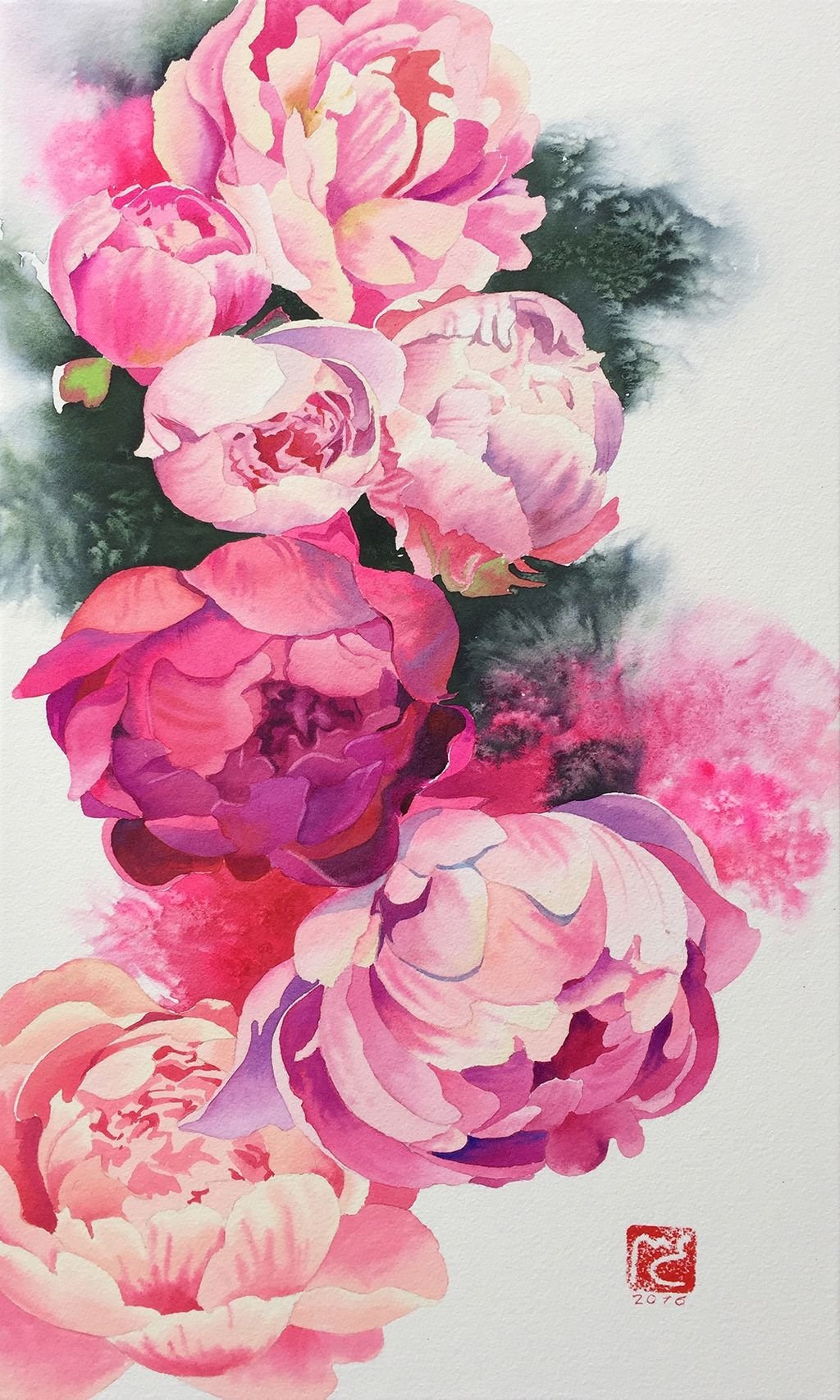 Пионы Минимализм