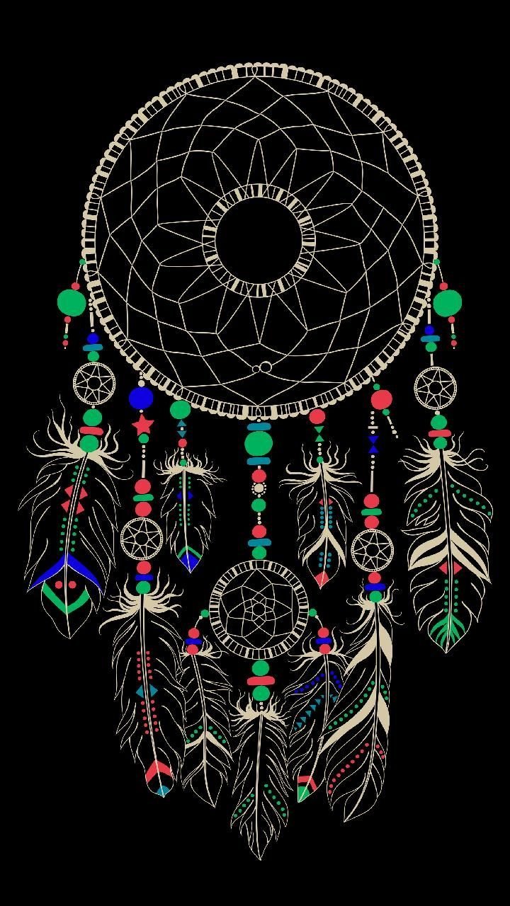 Мандала на черном фоне