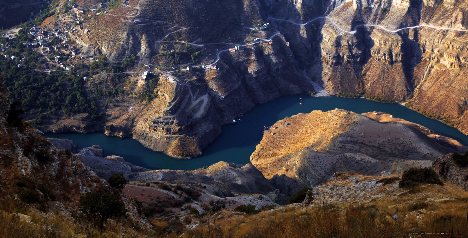 Сулакский каньон в Дагестане вблизи
