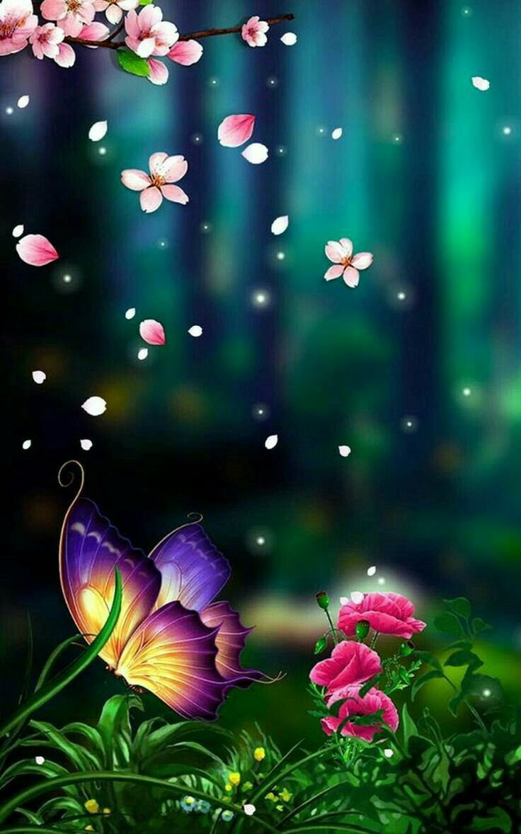 Яркие цветы