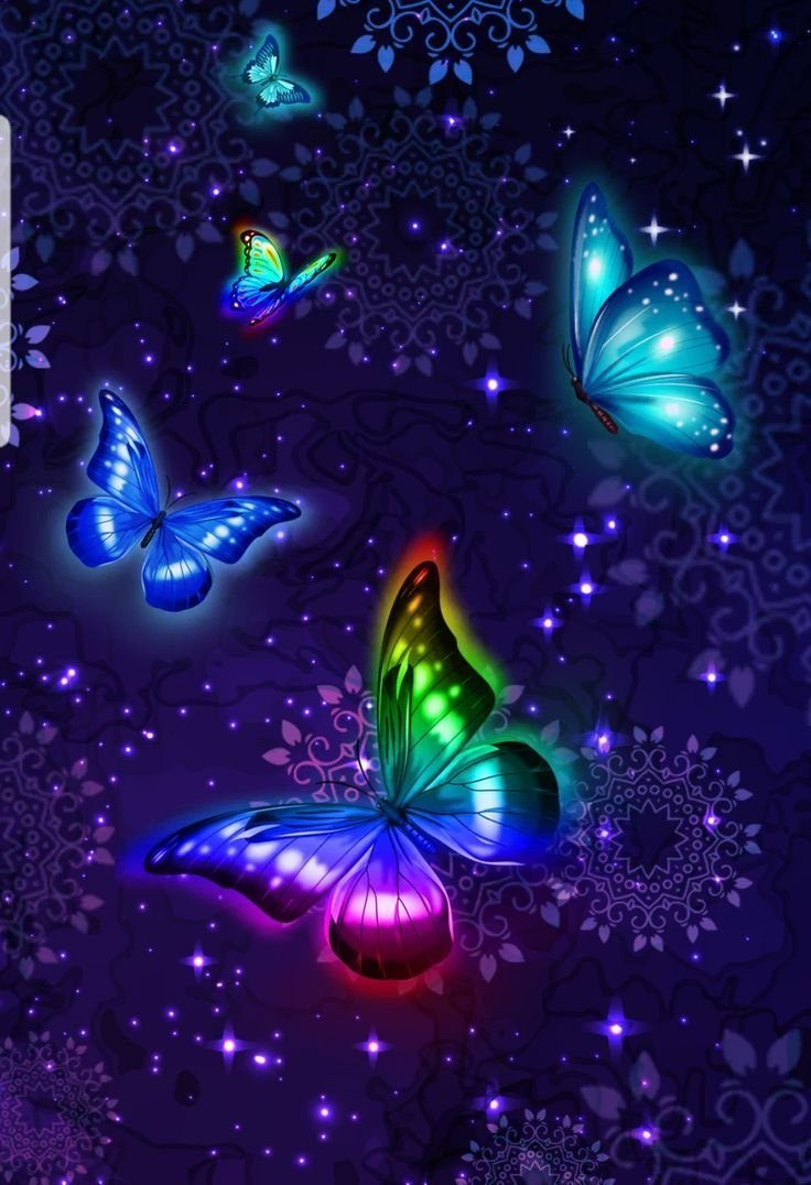 Бабочка фиолетовая