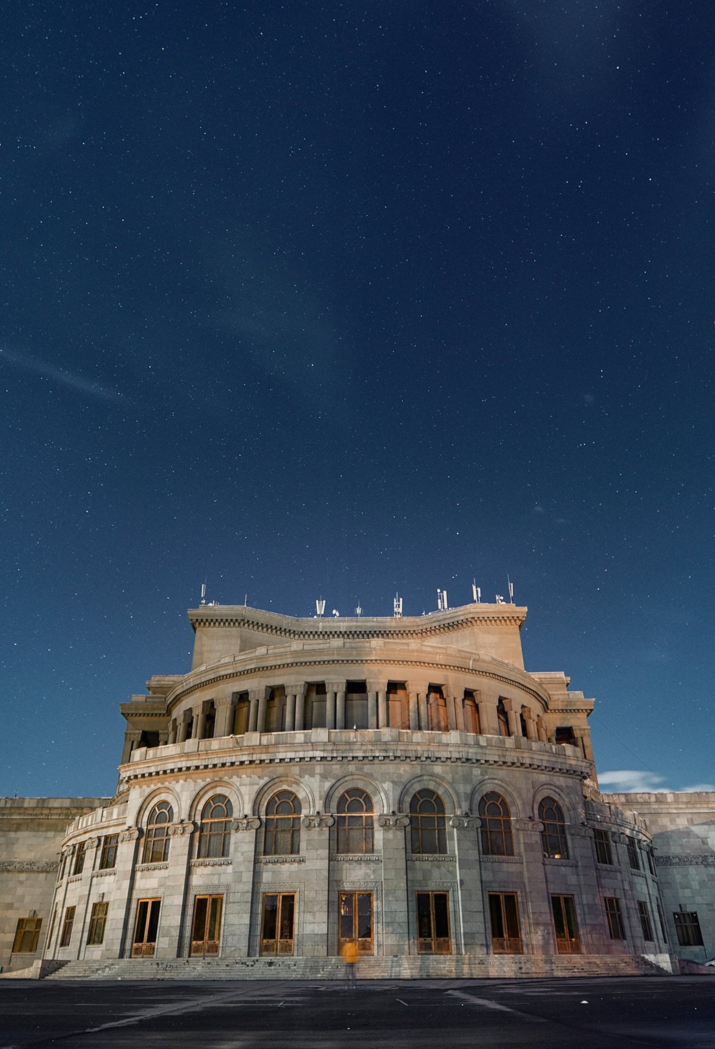 Ночной Ереван панорама