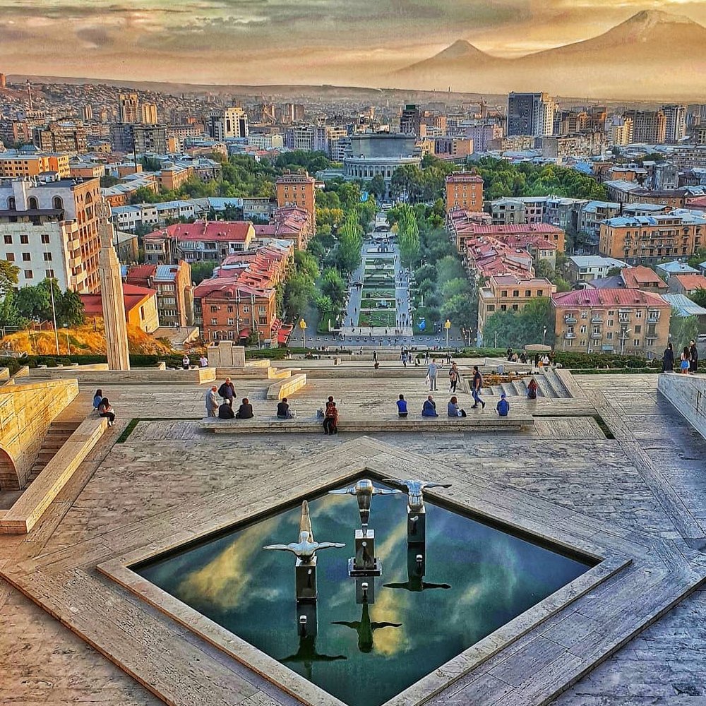 Гора Арарат вид из Еревана