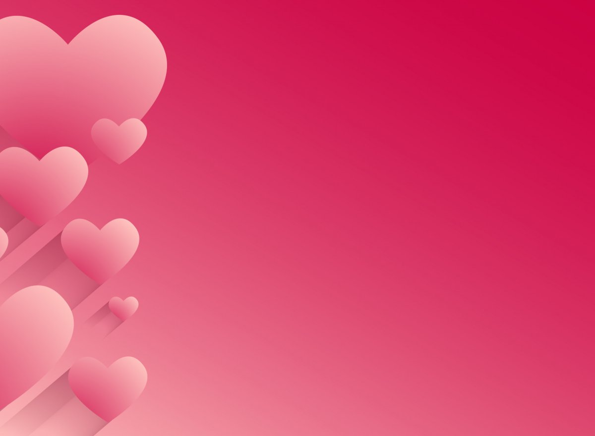 Розовые сердечки