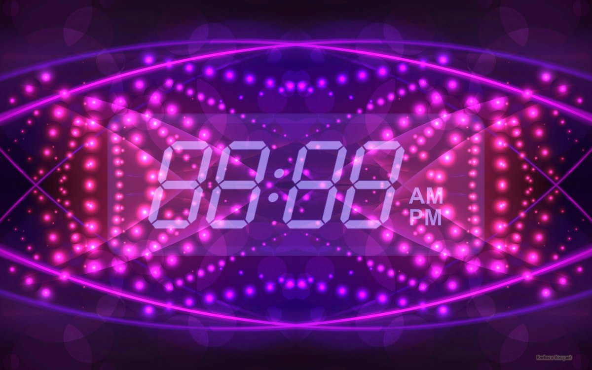 Скринсейвер электронные часы