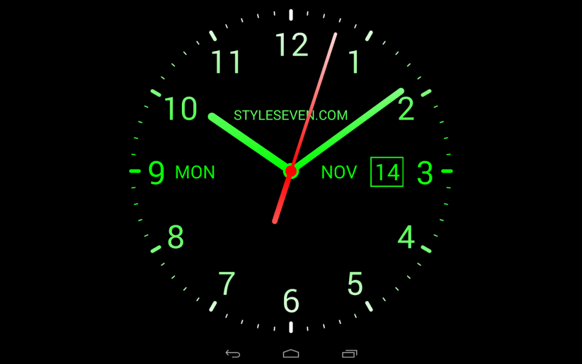 Заставка часы