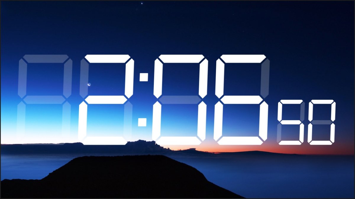 Цифровые часы на рабочий стол