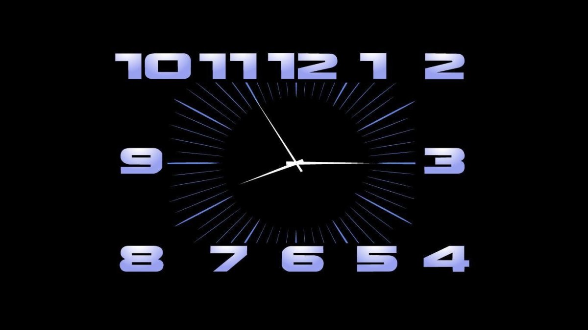 Скринсейвер часы