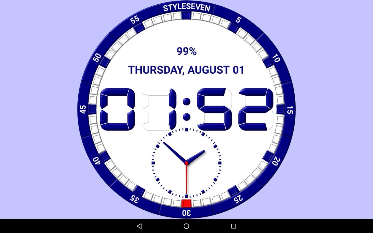 Цифровые часы для андроид