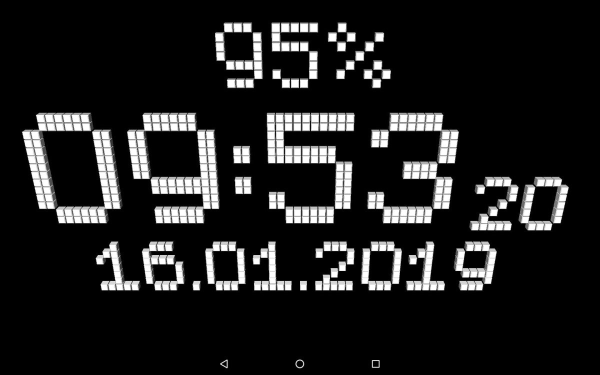 Электронные часы на рабочий стол