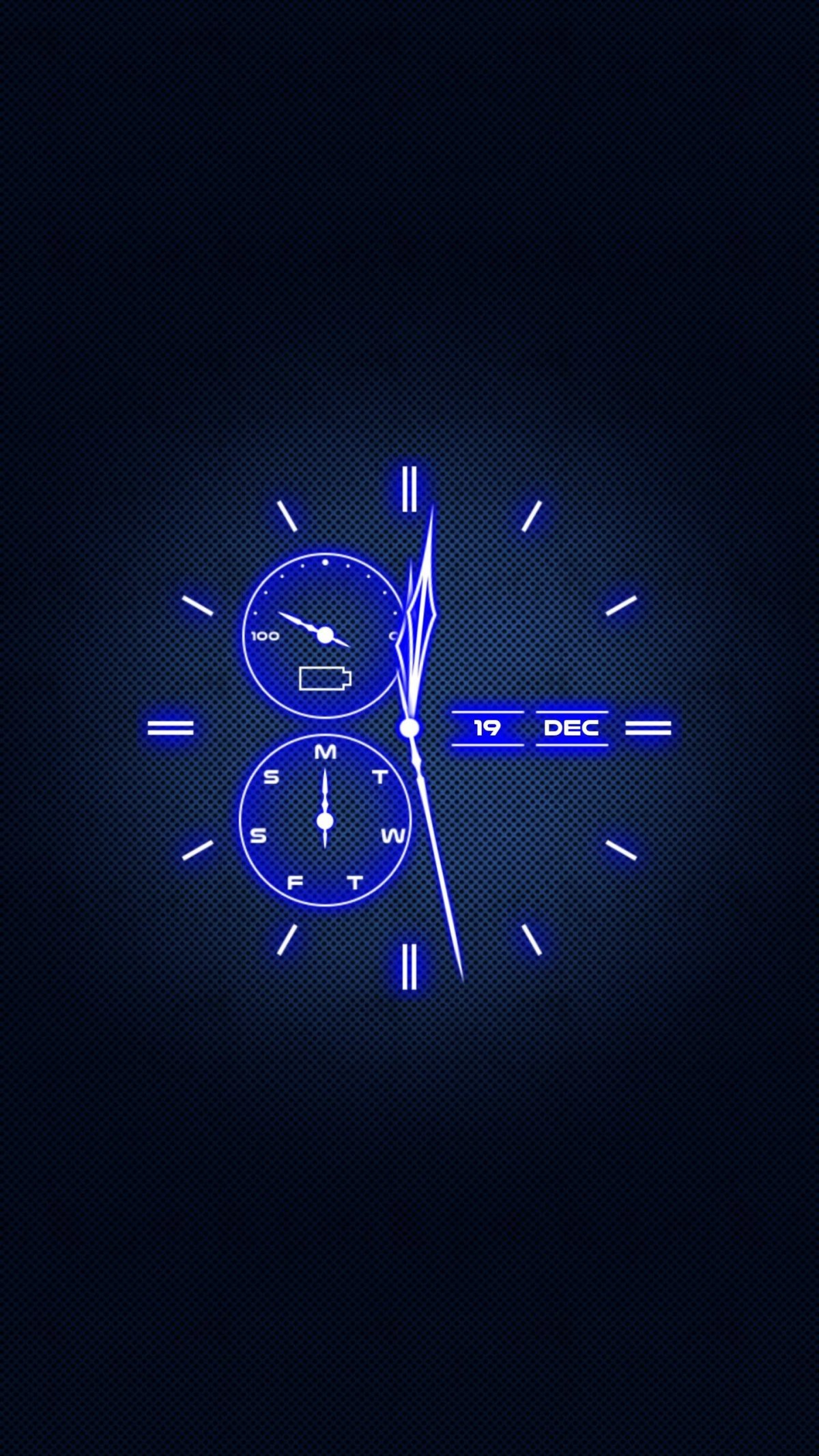 Аналоговые часы на экран