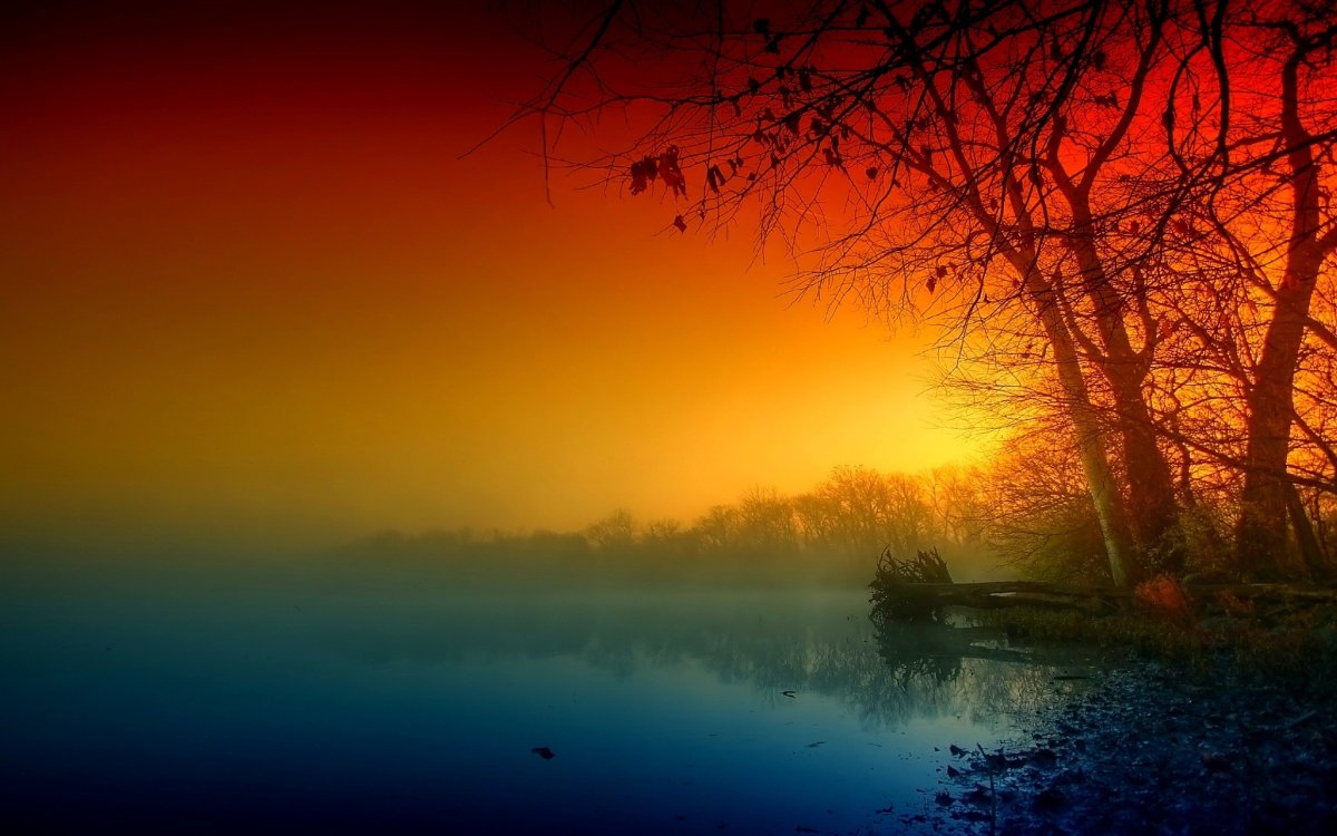 Закат абстракция