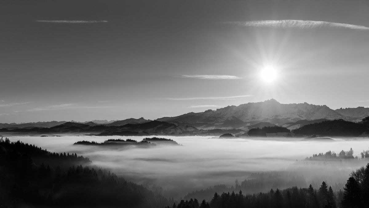 Закат в горах