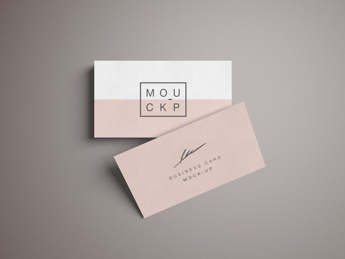 Визитка в пастельных тонах