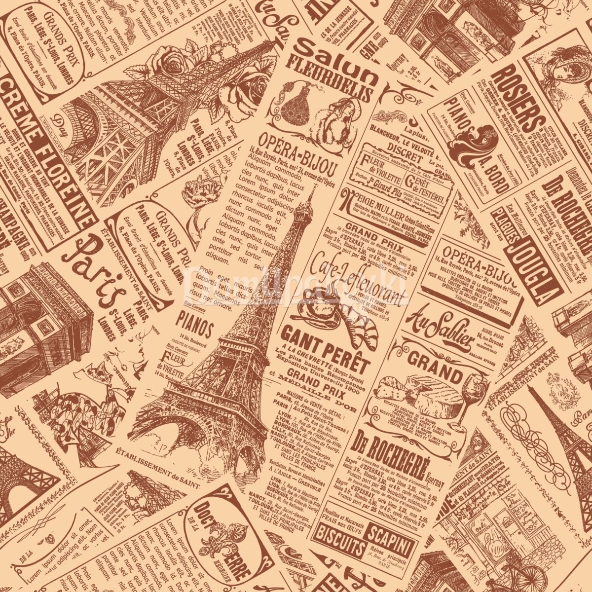 Газетный фон