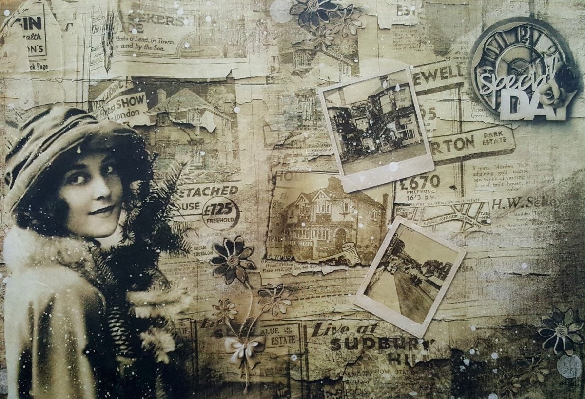 Коллаж из газет