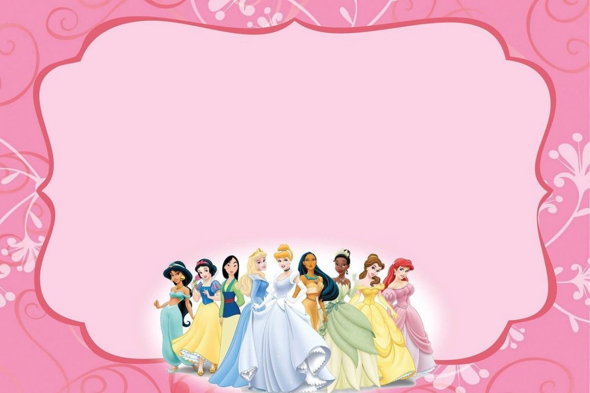 Пригласительные в стиле принцессы