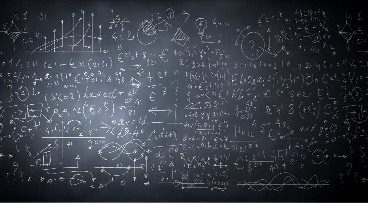 Фон Школьная доска с формулами