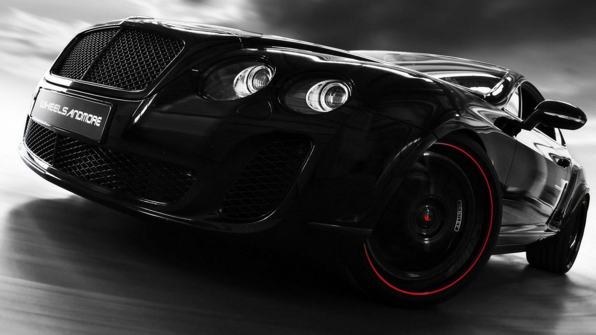 Обои для рабочего стола машины черные