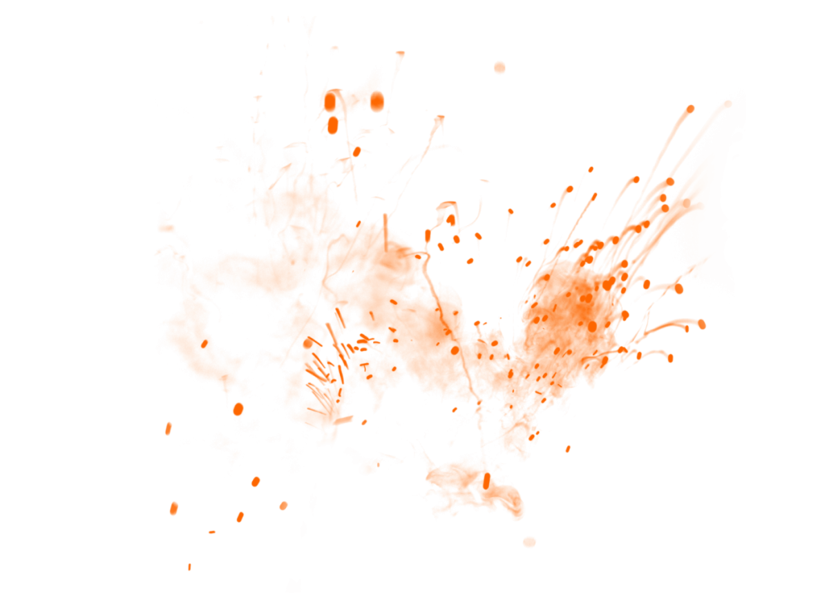 Искры на прозрачном фоне