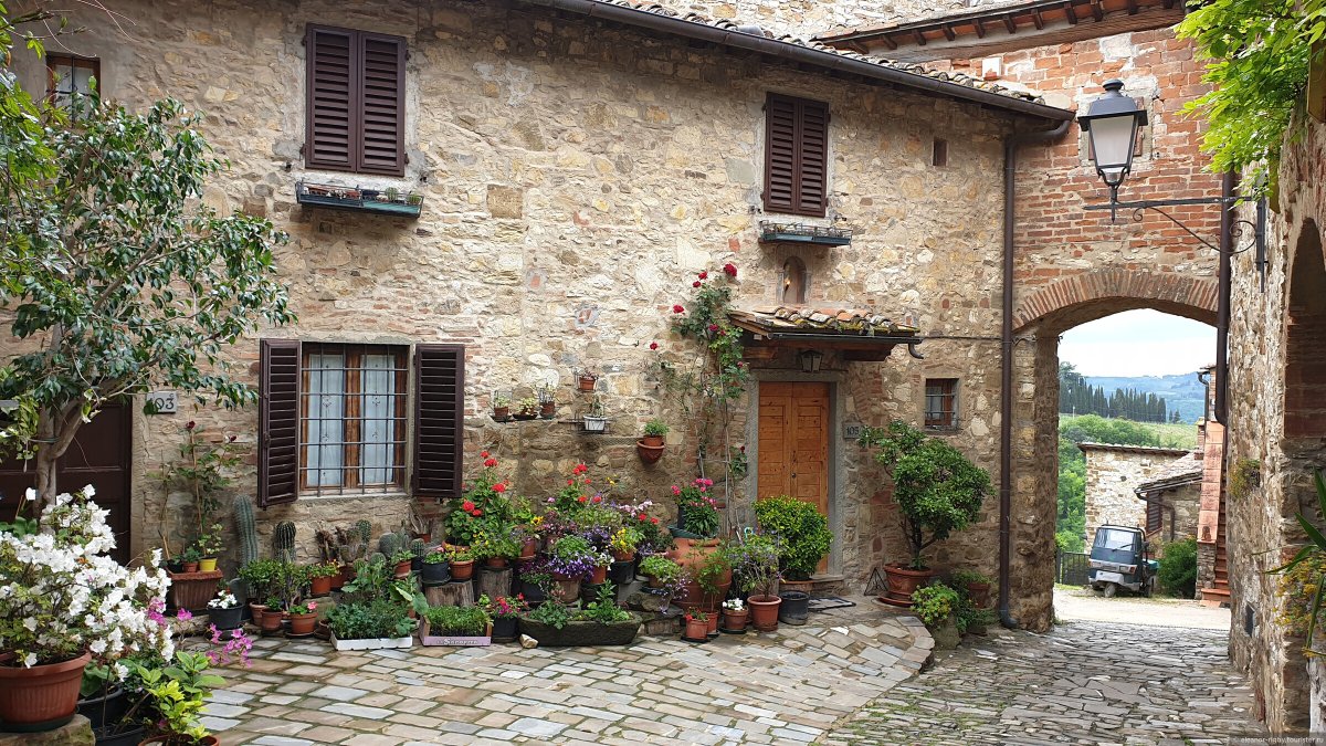 Италия провинция Тоскана замок