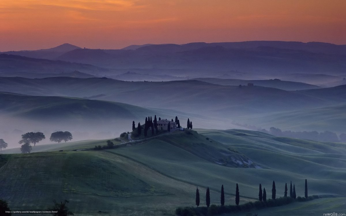 Тоскана Италия горы