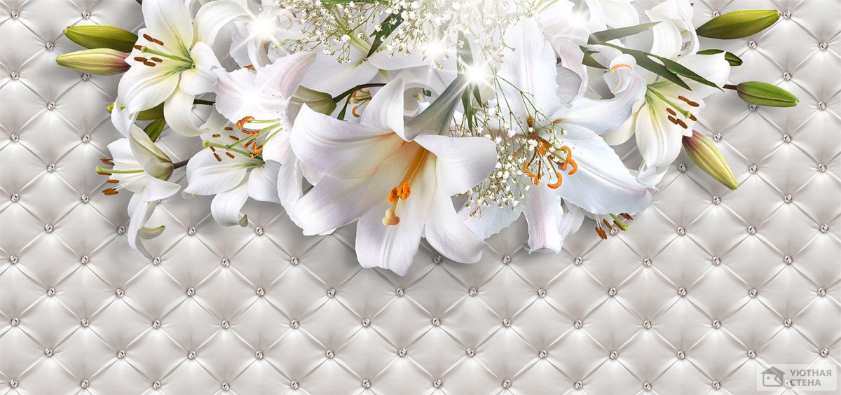 Обои с лилиями для стен
