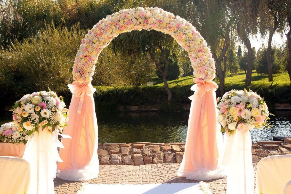 Цветочная арка на свадьбу