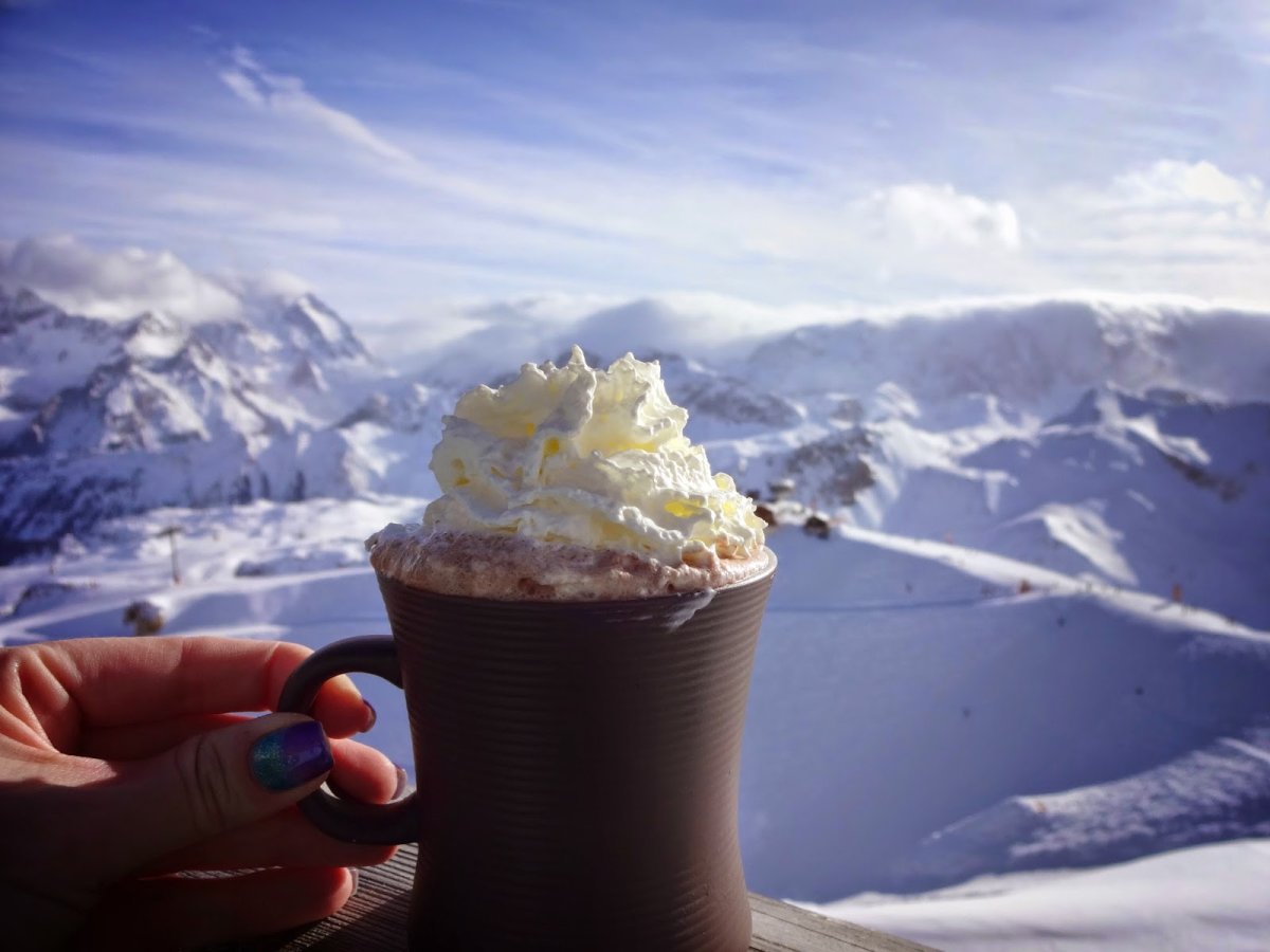 С добрым утром горы снег