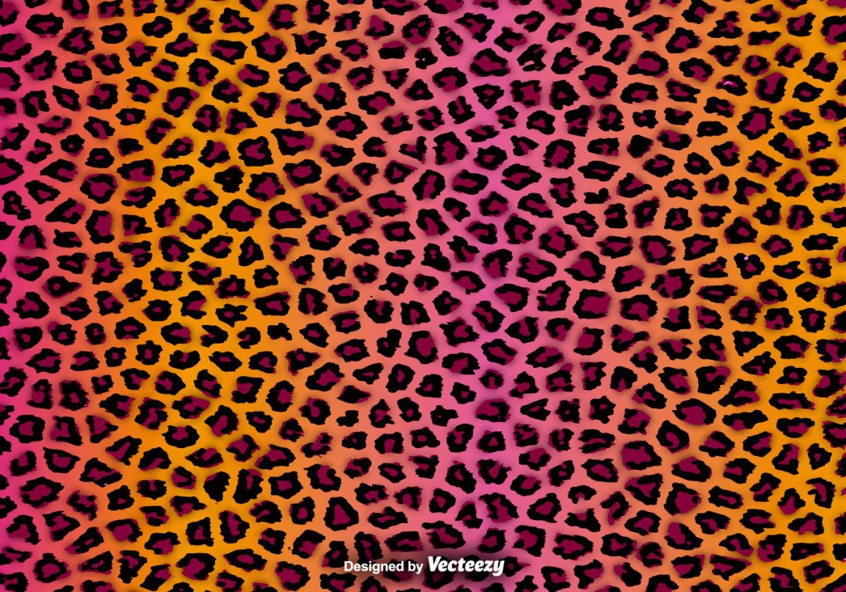 Принт леопард на оранжевом фоне