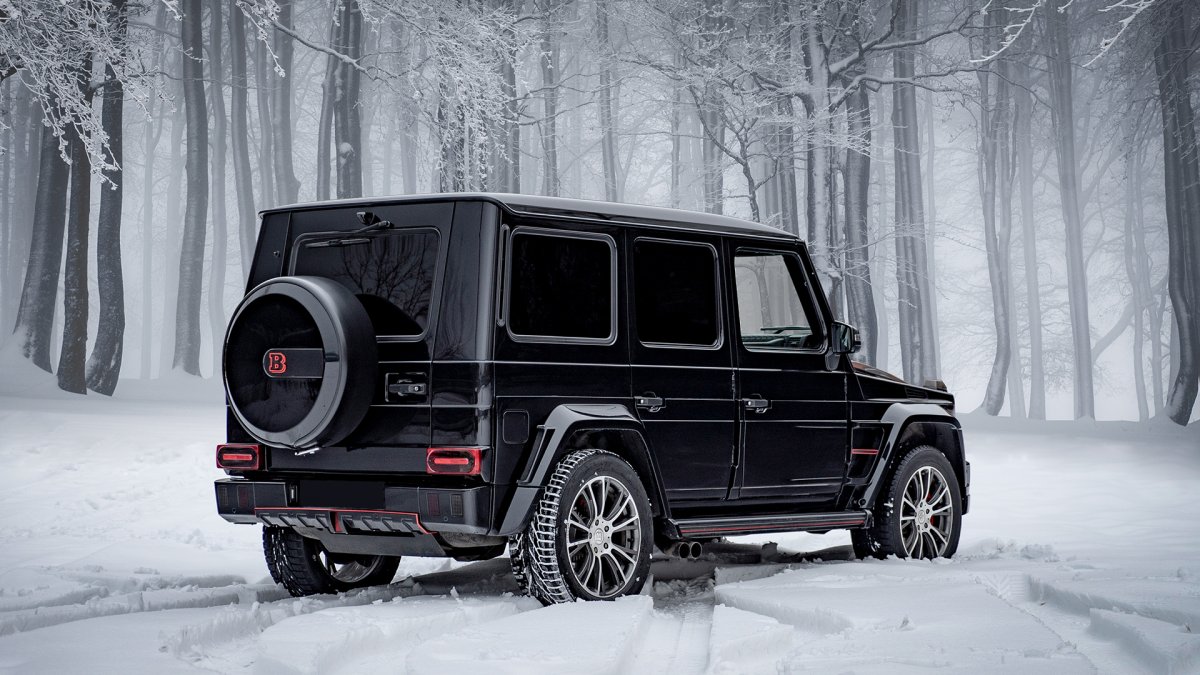 Mercedes g63 AMG зимой