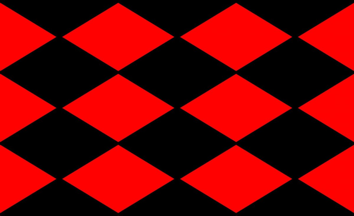 Красно черные ромбы