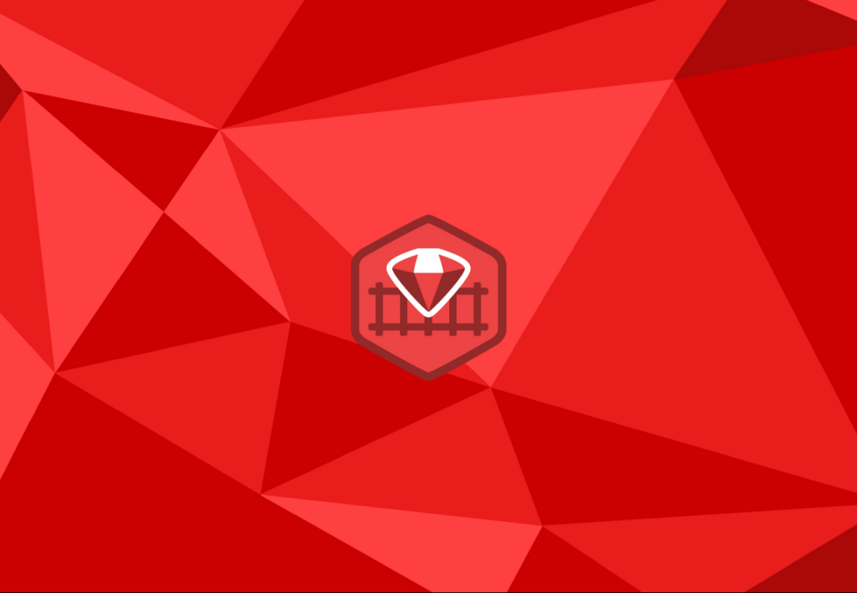 Красный полигональный фон