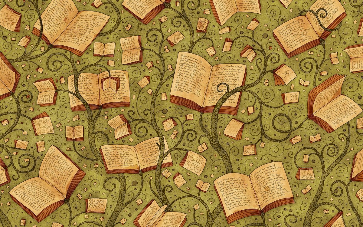 Красивый фон с книгами